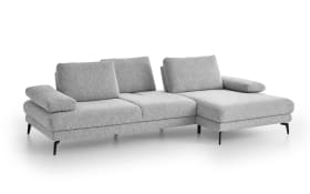 Ecksofa Kiso, alufarbig, inkl. Zubehör
