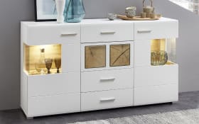 Sideboard Fun Plus, matt weiß, Eiche Altholz Nachbildung