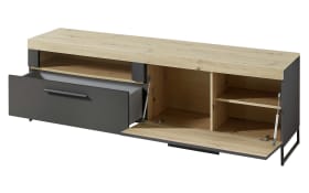 TV-Unterteil Loft-Two, Lack Laminat graphit supermatt