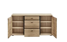 Sideboard Sonos II, Alteiche massiv/Artisan Eiche-Nachbildung