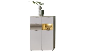 Highboard  Ina, kaschmir/Riva Eiche, 84 cm