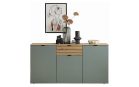 Highboard Ina, schilfgrün/Artisan Eiche, 180 cm
