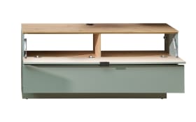 Lowboard Ina, schilfgrün/Artisan Eiche, 140 cm