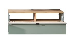 Lowboard Ina, schilfgrün/Artisan Eiche, 140 cm
