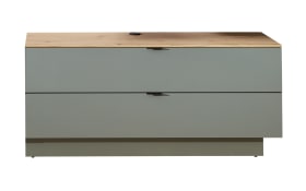 Lowboard Ina, schilfgrün/Artisan Eiche, 140 cm