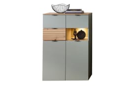 Highboard Ina, schilfgrün/Artisan Eiche, 84 cm