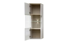 Hängevitrine Ina, kaschmir/Riva Eiche, 40 cm