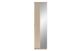Garderobenschrank Pisa, Riva Eiche-Nachbildung, inkl. Kleiderstange