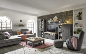 Couchtisch York, anthrazit, Artisan Eiche-Nachbildung