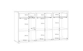 Sideboard Akinori, Mauvelle Eiche-Nachbildung