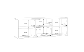 TV-Board Akinori, Mauvelle Eiche-Nachbildung, 149,8 cm