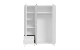 Kleiderschrank Harllson EasyKlix, weiß, 154,2 cm