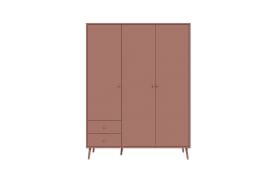 Kleiderschrank Harllson EasyKlix, terracotta, 154,2 cm