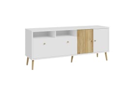 TV-Unterschrank Harllson EasyKlix, weiß/Mauvelle Eiche-Nachbildung