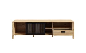 TV-Unterschrank Jytana, Mauvelle Eiche-Nachbildung/schwarz