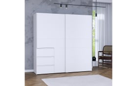 Kleiderschrank Winn2, weiß, 200 x 200,5 cm