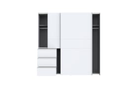 Kleiderschrank Winn2, weiß, 200 x 200,5 cm