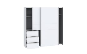 Kleiderschrank Winn2, weiß, 200 x 200,5 cm