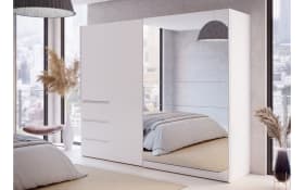 Kleiderschrank Winn2, weiß, 249 x 200,5 cm