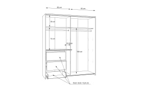 Kleiderschrank Winn2, Somoma Eiche-Nachbildung, 170,3 x 200,5 cm