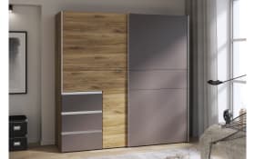 Kleiderschrank Winn2, Flagstaff Eiche-Nachbildung/grau, 170,3 x 200,5 cm