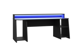 Gaming-Schreibtisch Tezaur, schwarz, 200 cm