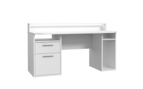 Schreibtisch Tezaur, weiß, inkl. Beleuchtung 