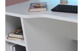 Gaming-Schreibtisch Tezaur, weiß, 160 cm