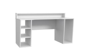 Gaming-Schreibtisch Tezaur, weiß, 160 cm
