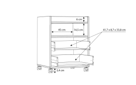 Rollcontainer Tezaur, schwarz