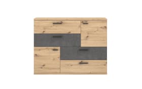 Kommode Skive, Artisan Eiche-Nachbildung/Beton-Nachbildung
