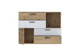 Kommode Skive, Artisan Eiche-Nachbildung/hellgrau