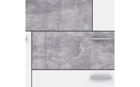 Kommode Skive, Beton-Nachbildung/weiß