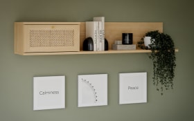 Wandregal Calasetta, Elegania Eiche Nachbildung