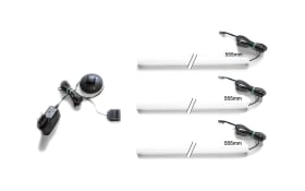 Beleuchtung Duro, warm-weiß, 55,5 cm, 3er Set