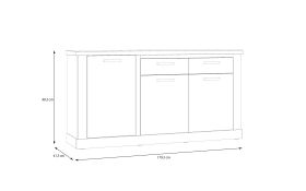 Sideboard Duro, Riviera Eiche/Cabezone Eiche-Nachbildung, 173,9 cm