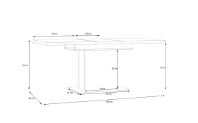 Esstisch Duro, Riviera Eiche-Nachbildung/Cabezone Eiche-Nachbildung