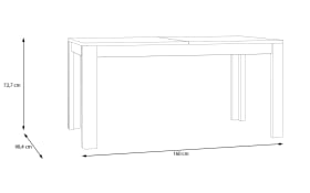 Esstisch Breathtaker Cabezone Eiche Nachbildung