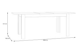 Esstisch Breathtaker Cabezone Eiche Nachbildung