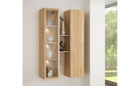 Hängevitrine Breathtaker, Mauvelle Eiche-Nachbildung/sand