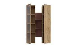 Hängevitrine Breathtaker, Mauvelle Eiche-Nachbildung/terracotta