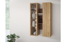 Hängevitrine Breathtaker, Mauvelle Eiche-Nachbildung/terracotta