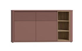 Sideboard Breathtaker, Mauvelle Eiche-Nachbildung/terracotta