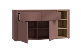 Sideboard Breathtaker, Mauvelle Eiche-Nachbildung/terracotta