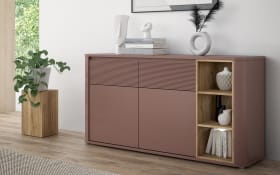 Sideboard Breathtaker, Mauvelle Eiche-Nachbildung/terracotta