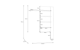 Wandregal Breathtaker, Mauvelle Eiche Nachbildung/sand