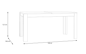 Esstisch Breathtaker Mauvelle Eiche Nachbildung