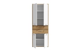Aktenschrank Keflavik, Artisan Eiche-Nachbildung/weiß