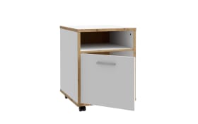 Rollcontainer Keflavik, Artisan Eiche-Nachbildung/weiß