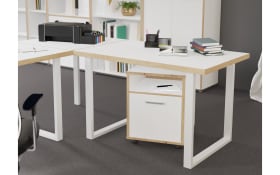 Schreibtisch Keflavik, Artisan Eiche-Nachbildung/weiß, 120 cm